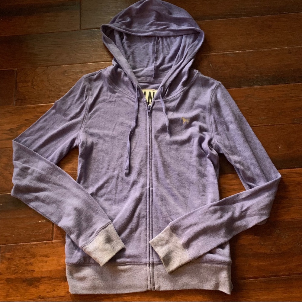 Purple Pink Zip Up Hoodie